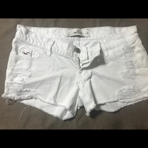 White hollister cutoffs w25 - Picture 1 of 3